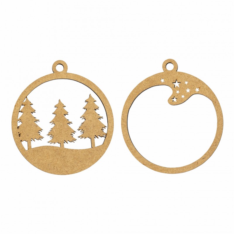 Set of blanks “Horseshoe”, 8.5×9 cm, 3 pcs, HDF, ROSA TALENT