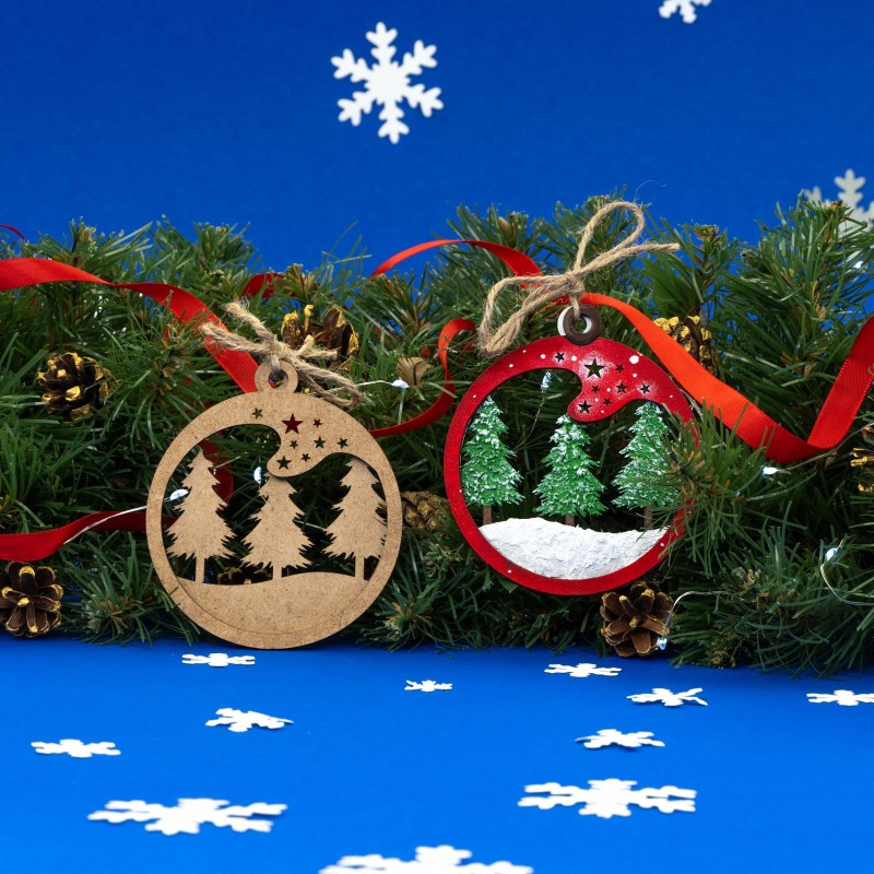 Set of blanks “Horseshoe”, 8.5×9 cm, 3 pcs, HDF, ROSA TALENT