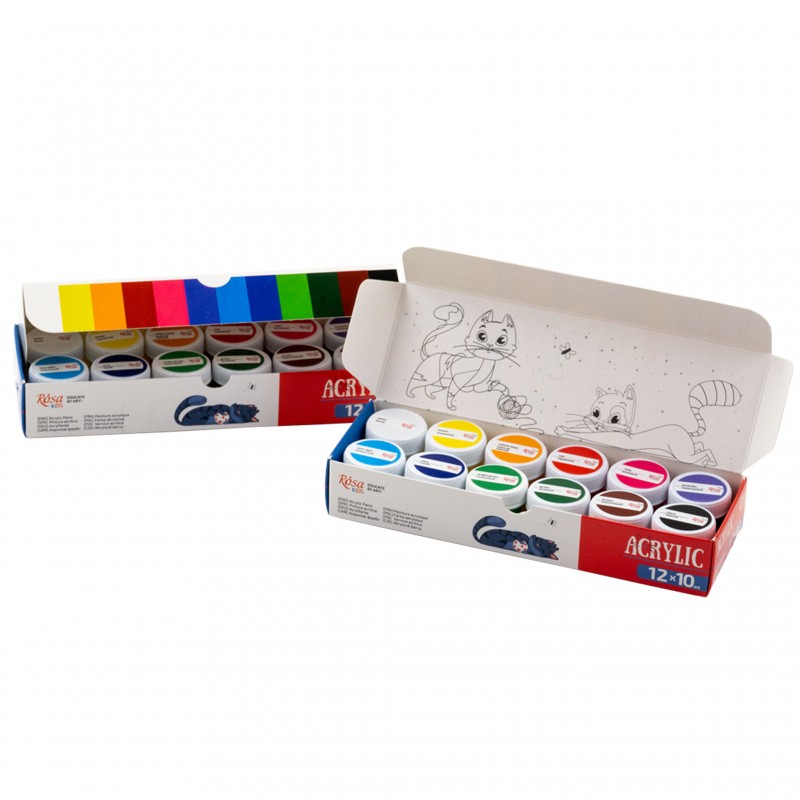 Set of gouache paints Cats 20 ml ROSA Kids