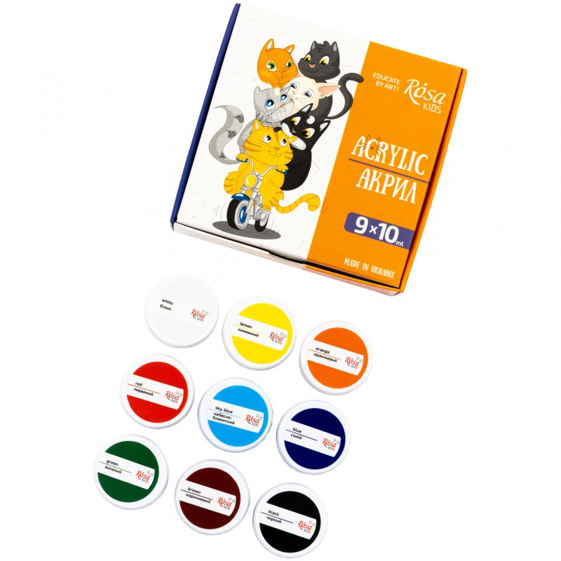 Set of gouache paints Cats 20 ml ROSA Kids