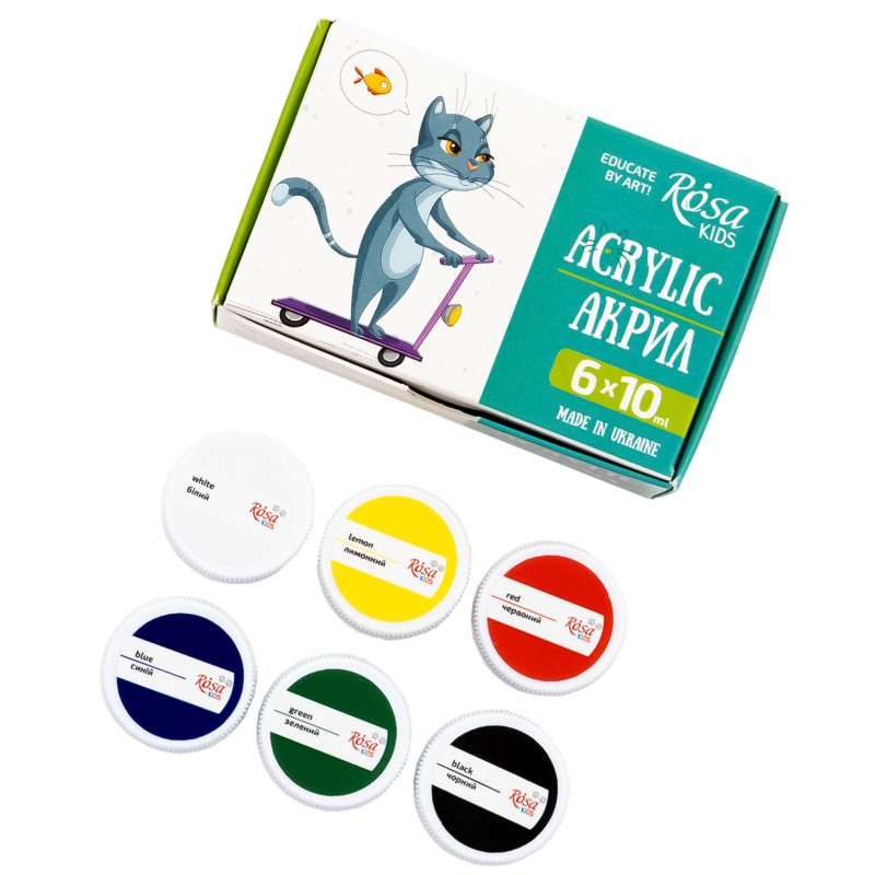 Set of gouache paints Cats 20 ml ROSA Kids