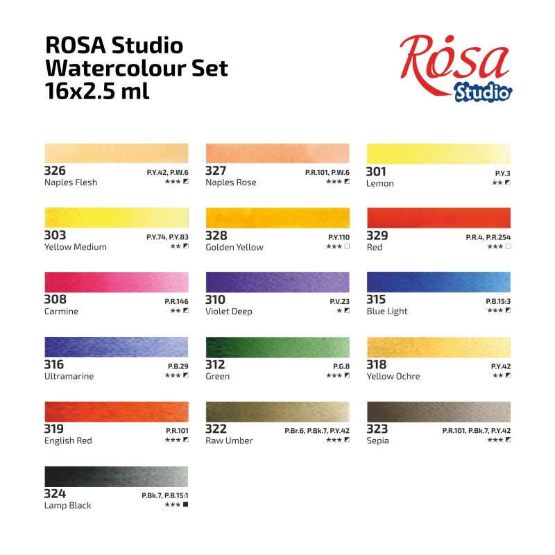Набори акварелі PLEIN AIR ROSA Studio