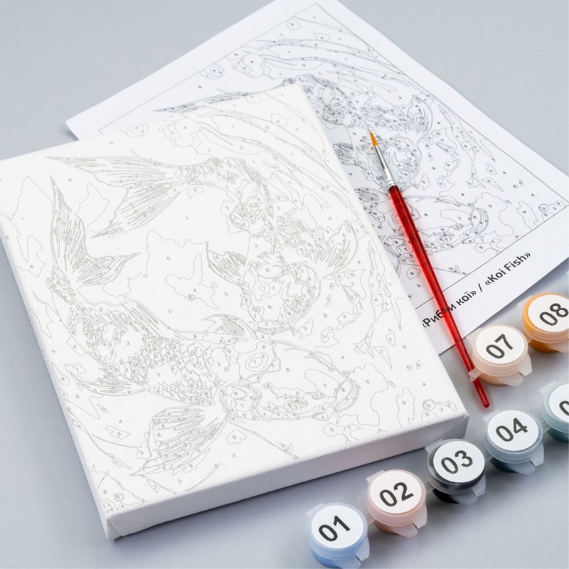 Paint by numbers kits, round, Ø15 cm, with easel, ROSA START