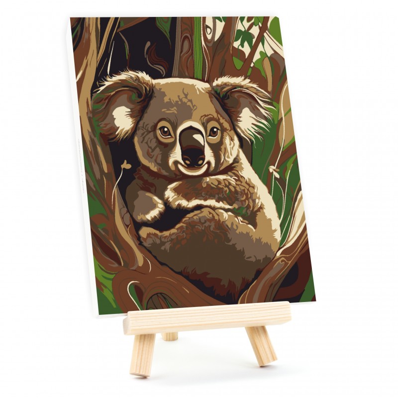 Paint by numbers kits, round, Ø15 cm, with easel, ROSA START