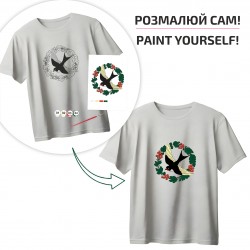 Set, T-Shirt painting „Cats“, 100% Cotton, Size S, ROSA Talent