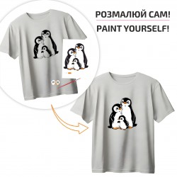 Set, T-Shirt painting „Cats“, 100% Cotton, Size S, ROSA Talent