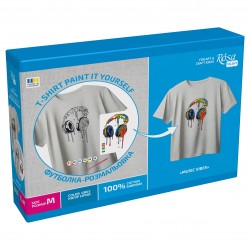Set T-Shirt painting “Kyiv Chestnuts”, 100% cotton, grey, M, , ROSA Talent