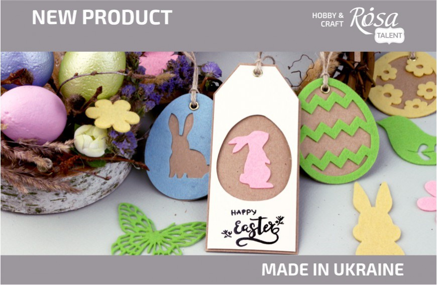 New: Soft and delicate felt Easter ornaments from ROSA TALENT