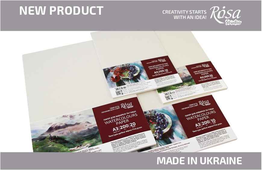 New: ROSA Studio watercolour paper in packages