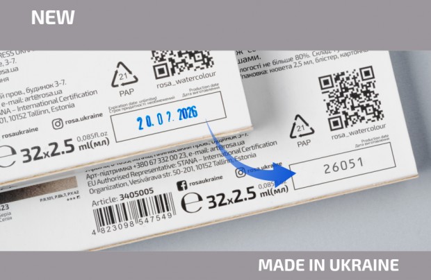 New format for labelling ROSA materials