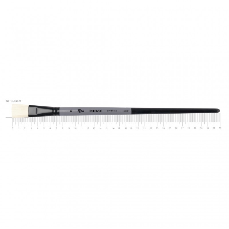 Synthetic Oval Brush, INTENSE 1668FR, Long Handle, ROSA