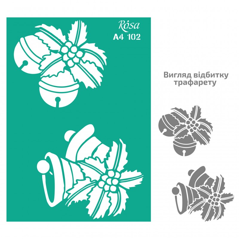 Adhesive Stencil „Floristics“ А4 ROSA TALENT