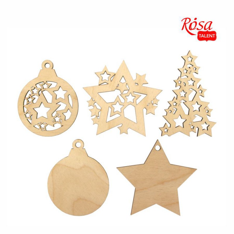 Sets of workpieces on the "Winter themes" plywood stand ROSA TALENT
