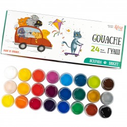 Sets of gouache paints Cats ROSA Kids