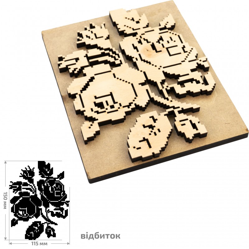 Stamps for block printing ROSA TALENT