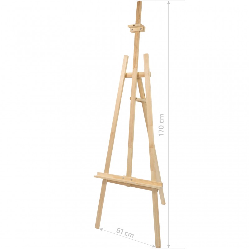 Studio easel №41B "Lyra" pine 61х80х170 сm ROSA Studio