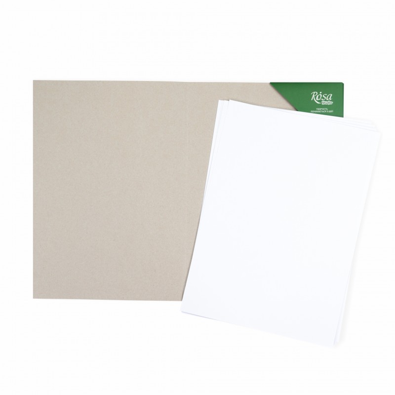 Gouache paper folder 10 sheets Fine grain 180 g/m2 ROSA Studio