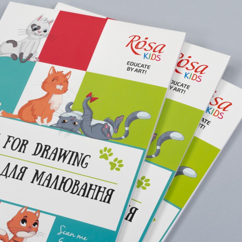 Album for drawing А4, 100g/m2 ROSA Kids