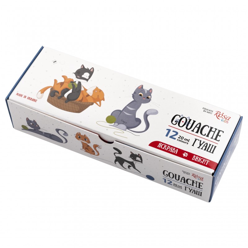 Set of gouache paints Cats 20 ml ROSA Kids