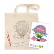 Set, ecobag-coloring, „Аbove the clouds“, cotton 220 gsm, 38x42 cm, ROSA Talent