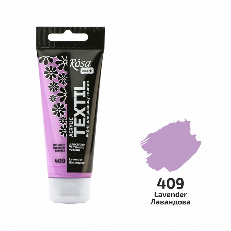 Acrylic paint for textil in a tube 60ml ROSA TALENT