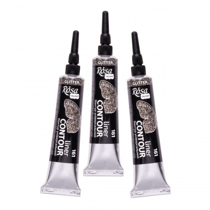 Contour liner Universal, glitter, 20 ml, ROSA Talent