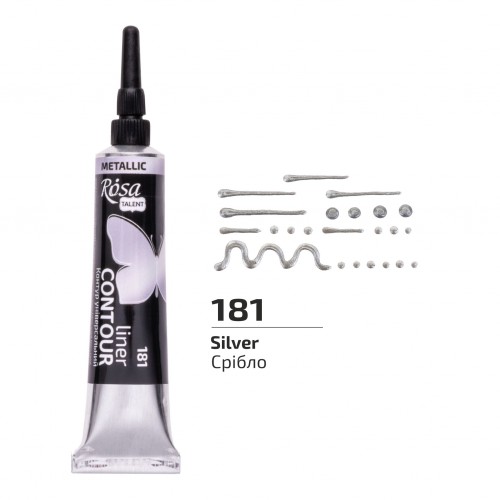 Contour liner Universal, metallic, 20 ml, ROSA Talent