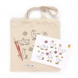 Set, ecobag-coloring, „Geese“, cotton 220 gsm, 38x42 cm, ROSA Talent