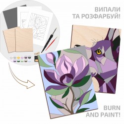 Випалювач по дереву, з терморегулятором, 5 насадок, ROSA START