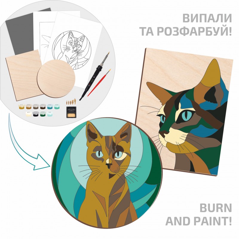 Випалювач по дереву, з терморегулятором, 5 насадок, ROSA START