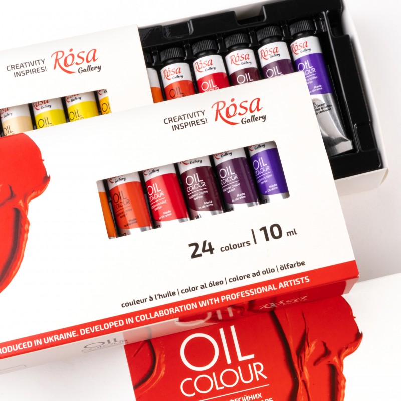 Oil paint set 24*20 ml, ROSA Gallery