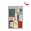 Adhesive chipboard tags for scrapbooking „Recipe book“ 12,8х20сm, ROSA TALENT
