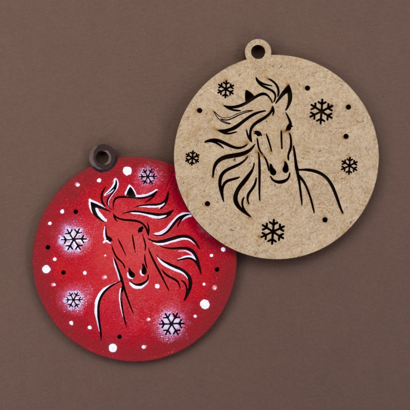 Набір заготовок „Підкова“ , 8,5х9см, 3шт., ХДФ, ROSA TALENT