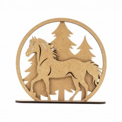 Набір заготовок „Підкова“ , 8,5х9см, 3шт., ХДФ, ROSA TALENT