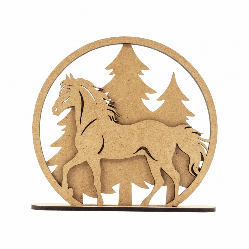 Набір заготовок „Підкова“ , 8,5х9см, 3шт., ХДФ, ROSA TALENT