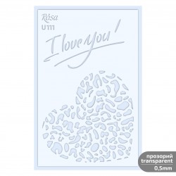 Трафарет універсал. „Love“ 13x20см ROSA TALENT