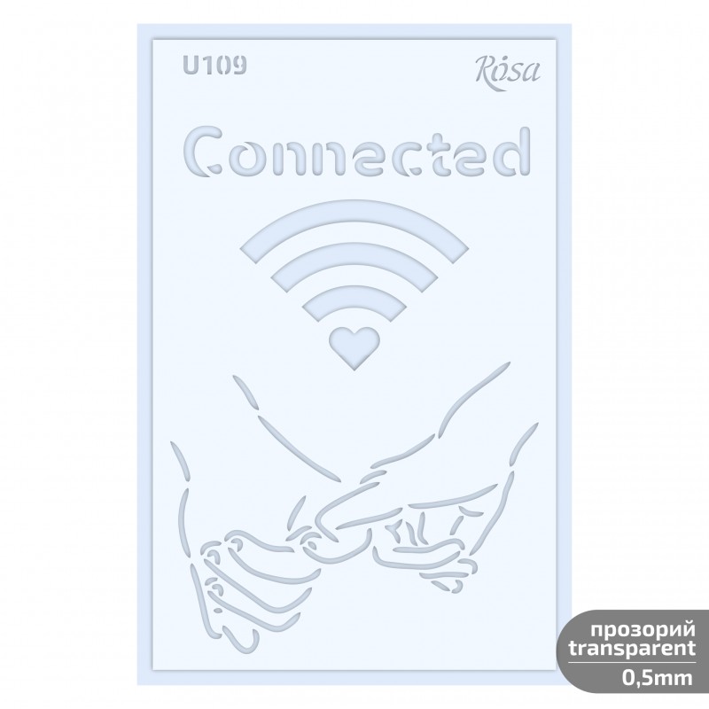 Трафарет універсал. „Love“ 13x20см ROSA TALENT