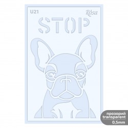 Plastic Reusable Stencil „Love“ 13x20 cm ROSA TALENT