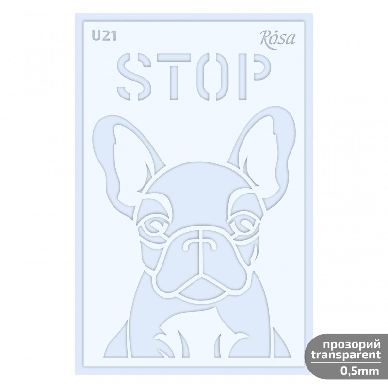 Plastic Reusable Stencil „Love“ 13x20 cm ROSA TALENT