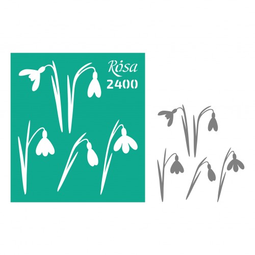 Adhesive Stencil 13x20 cm ROSA TALENT