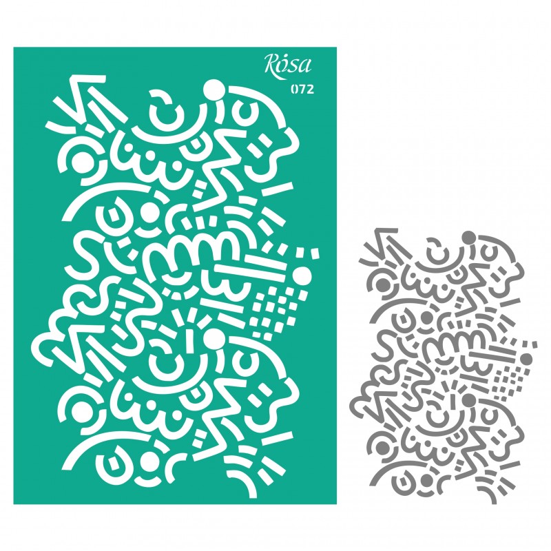 Трафарет самокл. „Флористика“ А4 ROSA TALENT