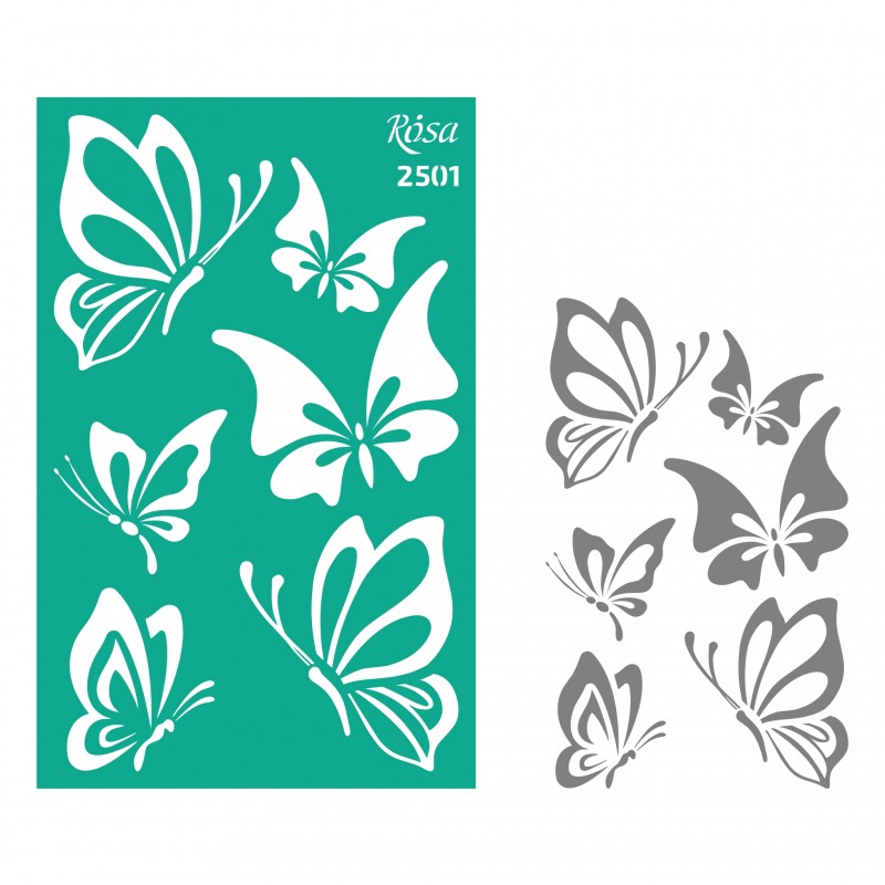 Adhesive Stencil 13x20 cm ROSA TALENT
