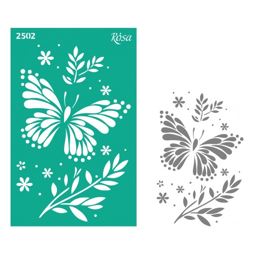 Adhesive Stencil 13x20 cm ROSA TALENT