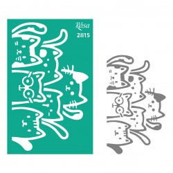 Трафарет самокл. „Дитячі“ 13х20см ROSA TALENT