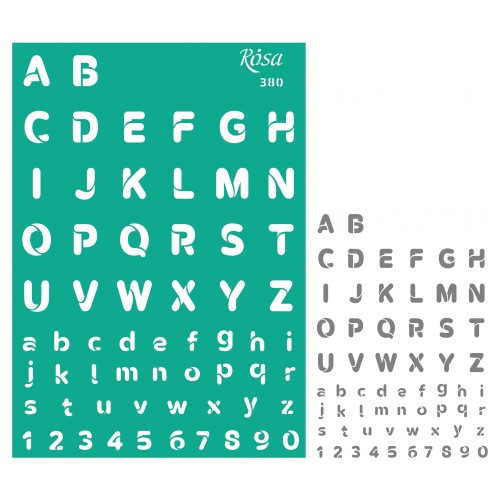 Трафарет самокл. „Теги. Рамки“ 13х20см ROSA TALENT