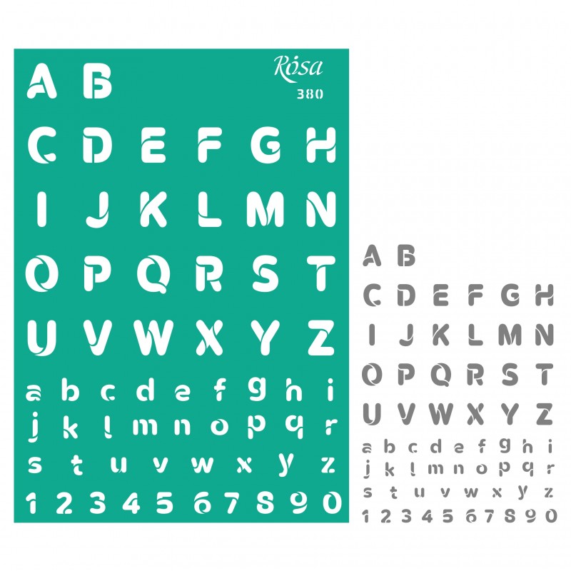 Трафарет самокл. „Теги. Рамки“ 13х20см ROSA TALENT