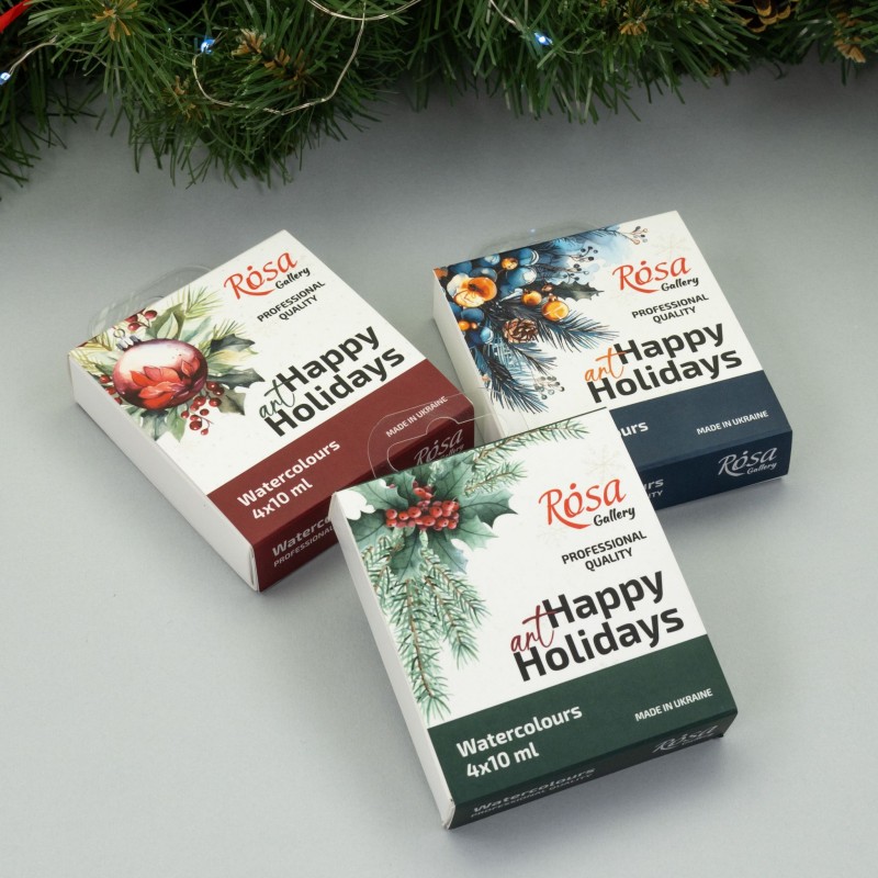 Набір акварелі "Класика" в металевому пеналі 14кол ROSA Gallery