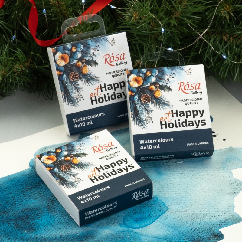 Набір акварелі "Класика" в металевому пеналі 14кол ROSA Gallery
