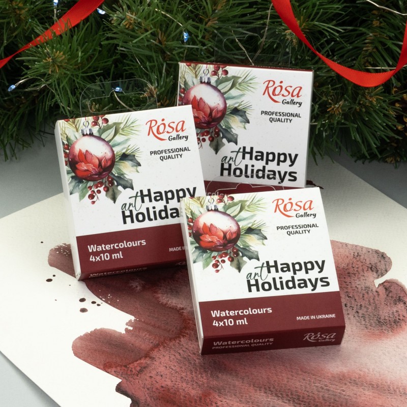 Набір акварелі "Класика" в металевому пеналі 14кол ROSA Gallery