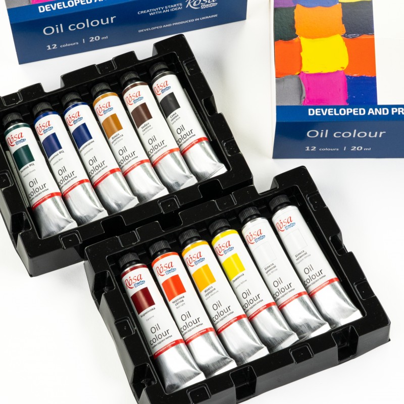 Oil paint set 24*20 ml, ROSA Studio
